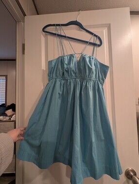 Abercrombie And Fitch Sky Blue Spaghetti Strap Dress